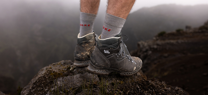Bergschoenen in de bergen